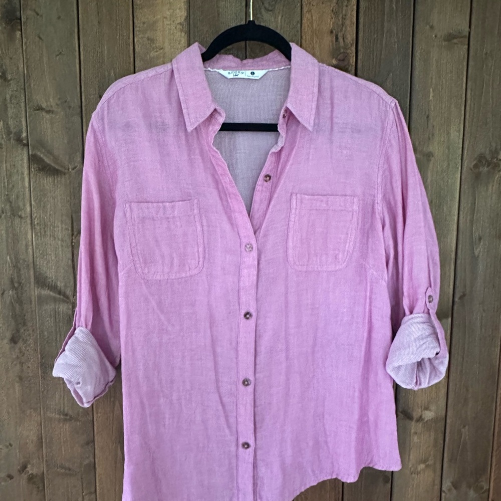 Lee RidersPink Button-Up Shirt size L